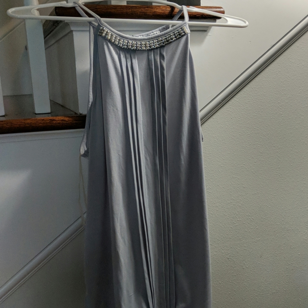 Grey embellished top